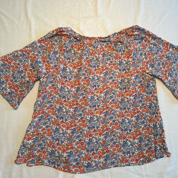 Democracy. Multicolored floral blouse. Worn once. - Picture 7 of 7